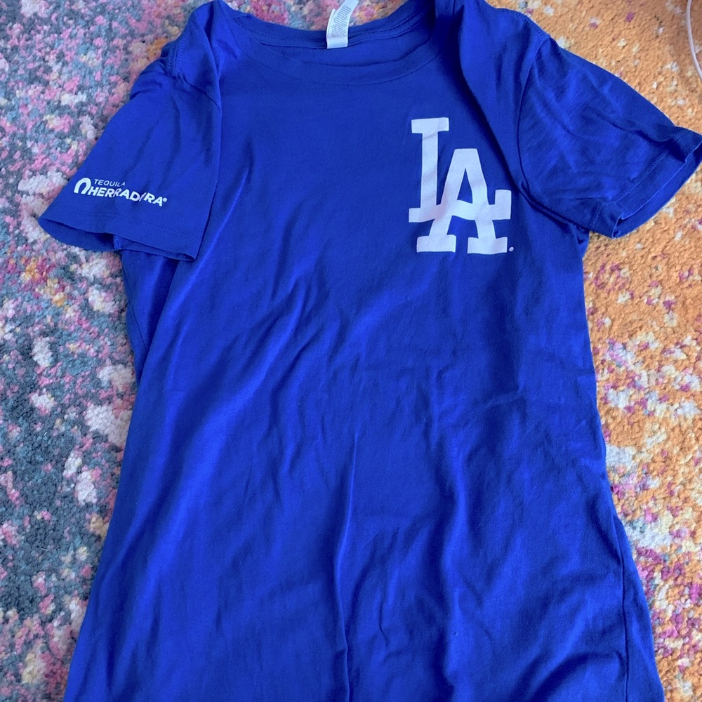 Deep blue Dodgers shirt in the size medium women’s